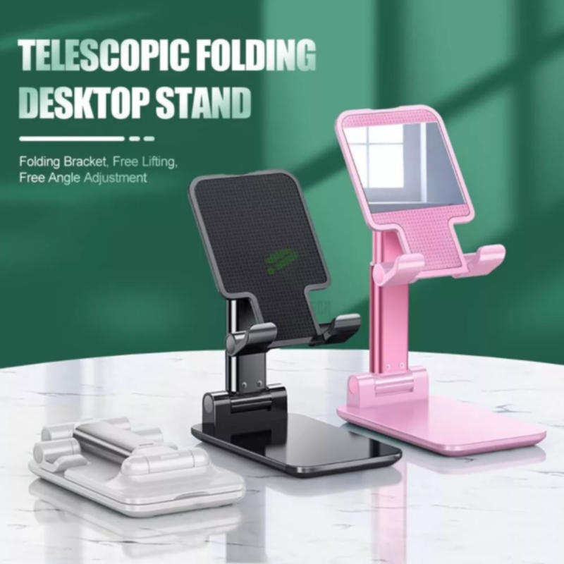 Keep Your Phone Accessible with the Folding Desktop Phone Stand (Random Color) Hands-Free Convenience, Anywhere, Anytime Experience the ultimate hands-free solution with the Folding Desktop Phone Stand. Whether you're working, cooking, or streaming your f
